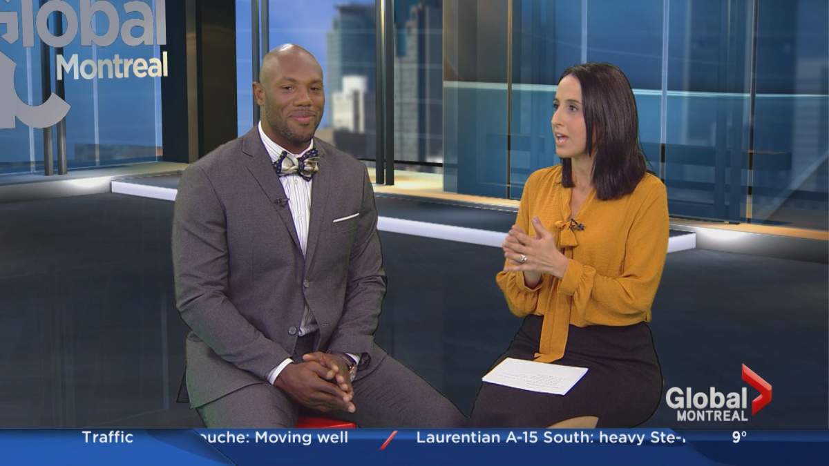 Kyries Hebert joins Global News Morning in Montreal as a guest host, October 7, 2016.