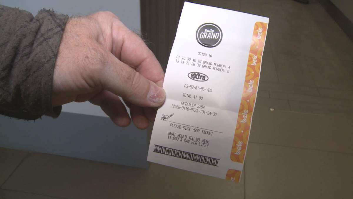 There's a new lottery in Canada called the Daily Grand. the twice-per-week draw gives players the chance to win $1,000 a day for the rest of their life. The first draw takes places on Thursday, Oct. 20, 2016.  