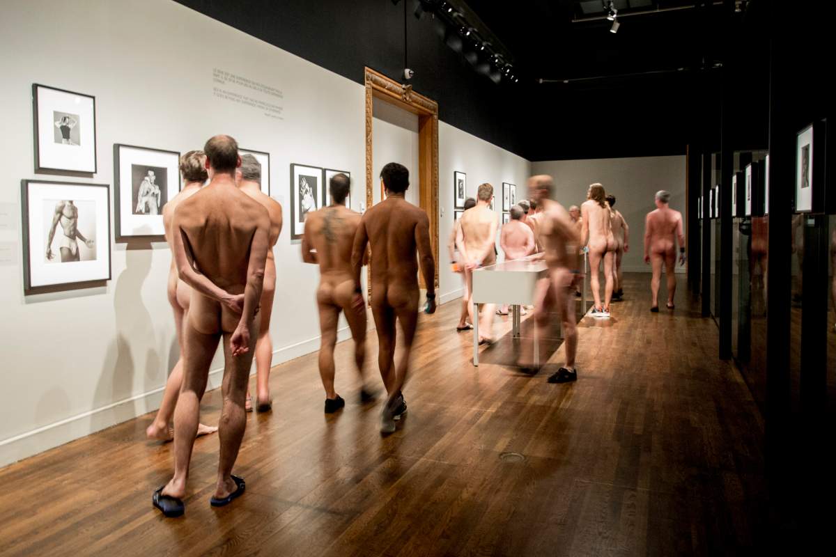 Naked tour of the MMFA, Thursday October 13, 2016.