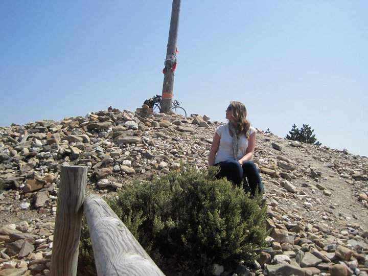 Natalie Hume in Spain back in 2011, taking a break during her Camino de Santiago trip.