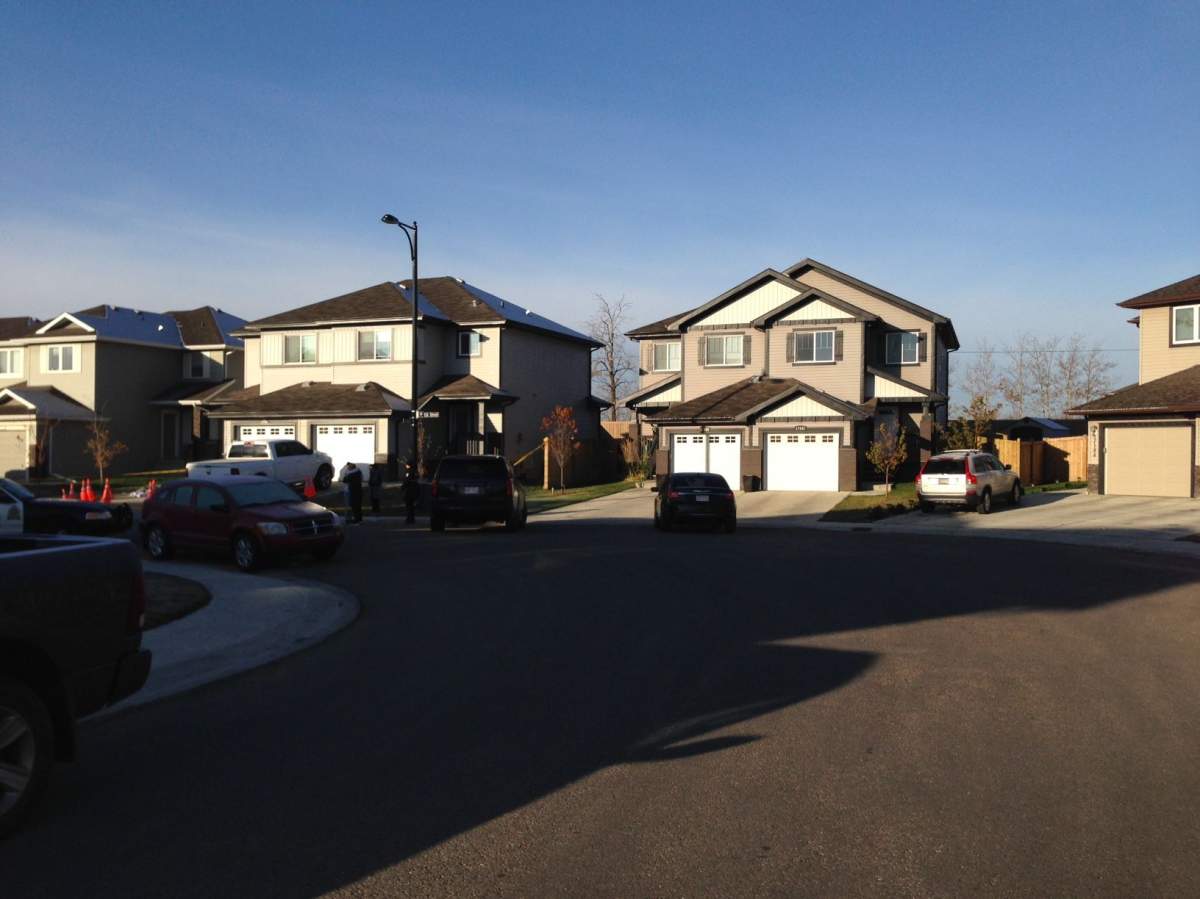 Edmonton police investigating a fatal shooting Friday morning at 17138 126 St. in the northwest side neighbourhood of Rapperswill. October 7, 2016.