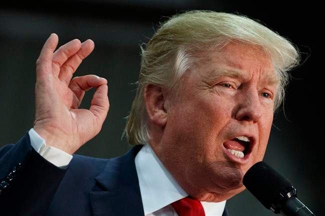 Republican presidential candidate Donald Trump speaks during a campaign rally, Thursday, Oct. 27, 2016, in Springfield, Ohio.