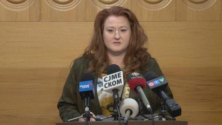 Paula Bali, the mother of Mekayla Bali, speaks on Oct. 6 during a six-month update on the missing person investigation.