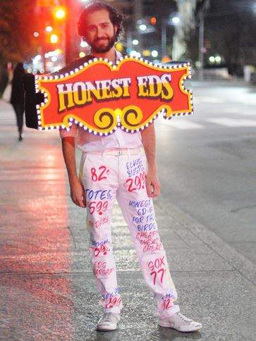 Designer Rob Shostak is dressing as Honest Ed’s this Halloween.