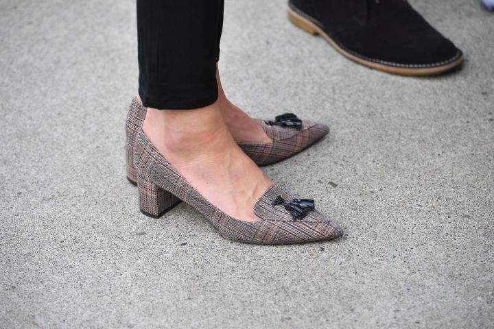 A close up of the Duchess of Cambridge’s shoes on Oct. 1, 2016–the final day of the Royal Visit to Canada.