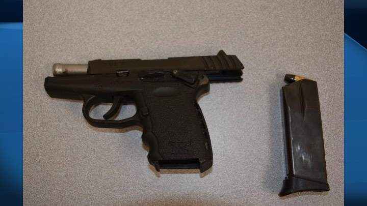 One of two handguns seized, CFSEU investigation Sept. 30, 2016.