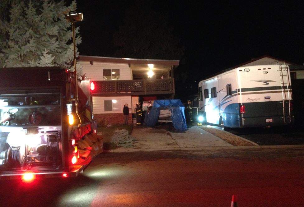 Members of the Kelowna RCMP and the Kelowna Fire Department responded to a boat fire in Rutland on Tuesday night.  
