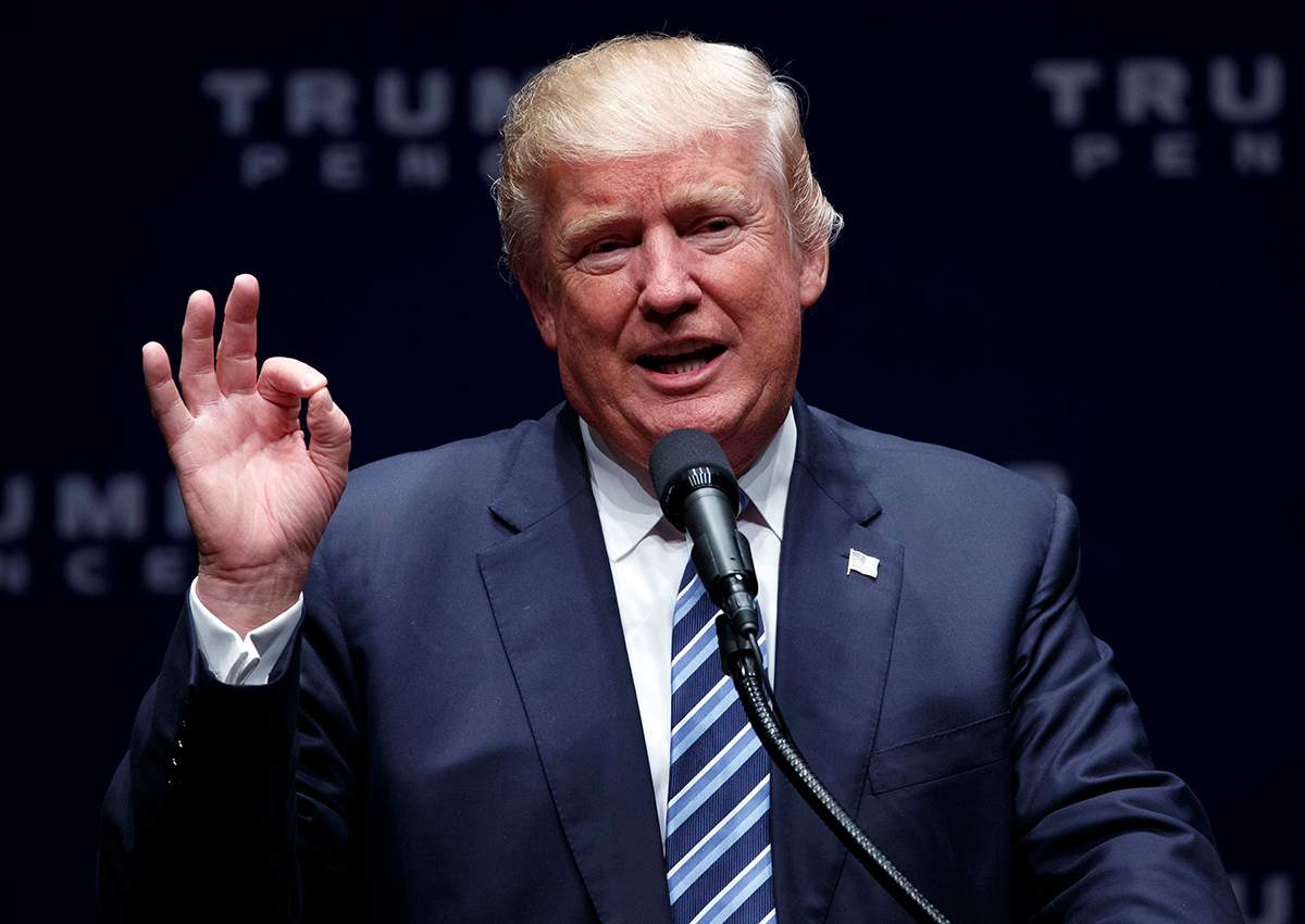 Republican presidential candidate Donald Trump delivers a speech, Wednesday, Oct. 26, 2016, in Charlotte, N.C. 