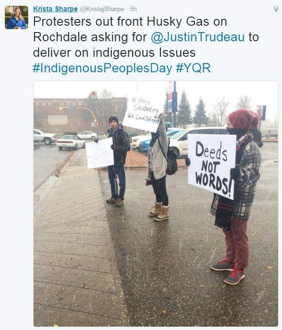 Regina protesters seek to disrupt ‘business as usual’ on Indigenous Day of Action - image