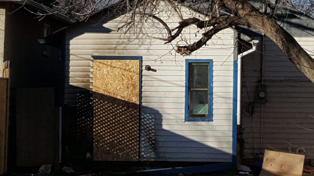 The blaze at 1213 Queen Street was isolated to the rear exterior.