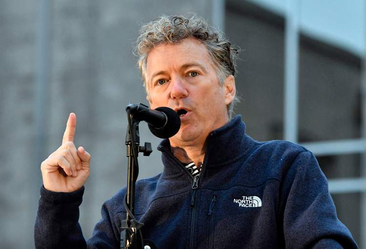 Sen. Rand Paul speaks in Owensboro, Ky. 