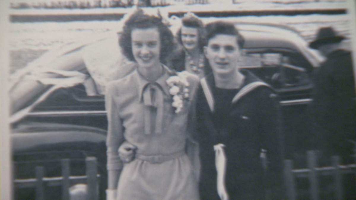 Roland and Betty McGuigan on their wedding day November 11, 1944.