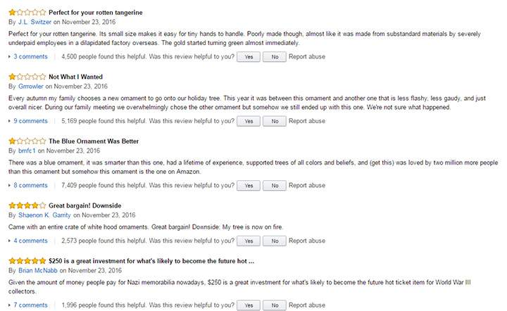 Donald Trump selling ‘Make America Great Again’ Christmas ornament and the Amazon reviews are horrible - image