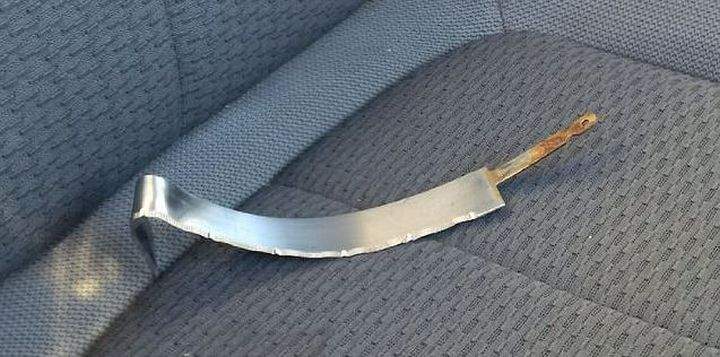 ASIRT said a woman killed in Calgary’s 10th officer-involved shooting of 2016 was carrying this knife in one hand and a second in her other hand.