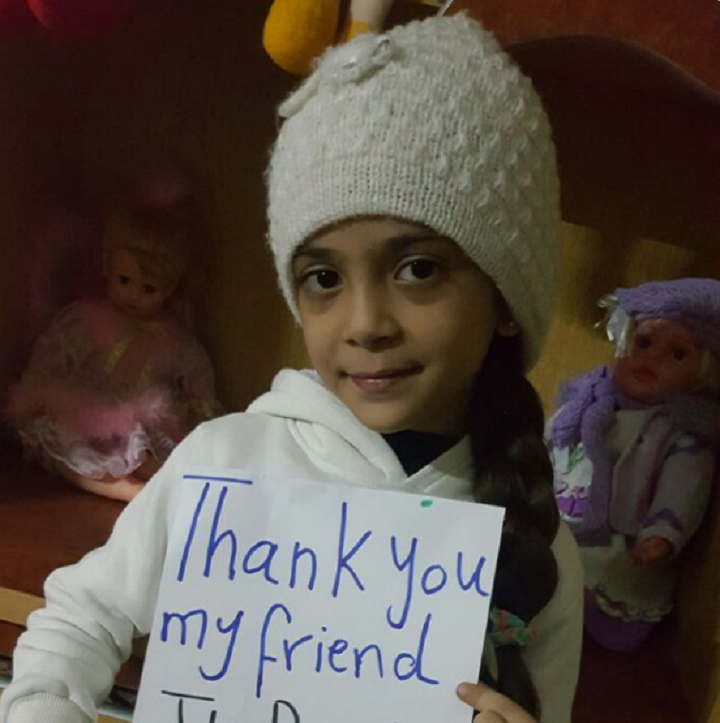 "Hi @jk_rowling I watched Harry Potter movie, Bana would like to read the book," her mother Fatemah, who helps her daughter run the account, tweeted Monday.