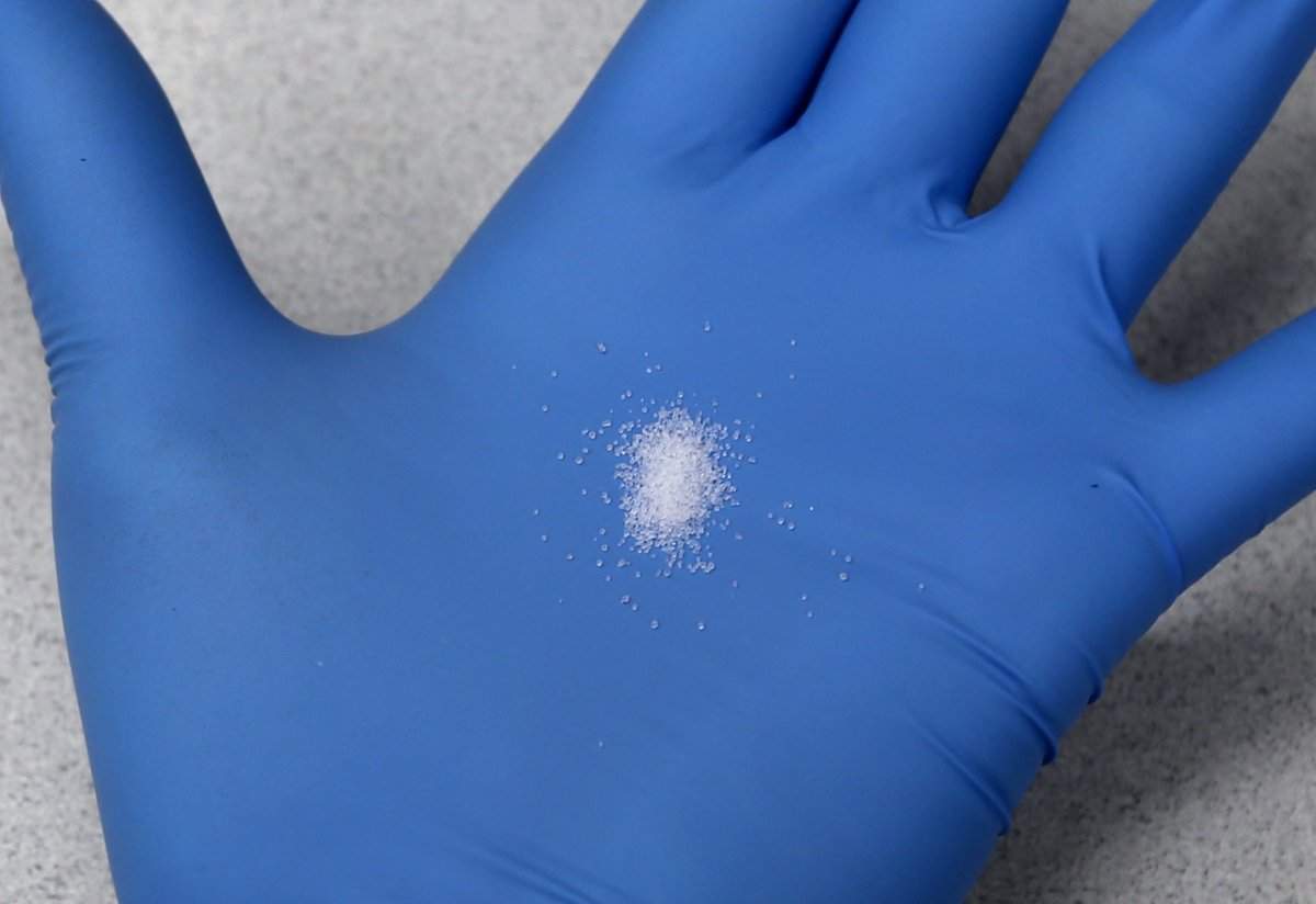 Just 20 micrograms of carfentanil, amounting to less than a grain of salt, can be fatal, warns Canada Border Services Agency.