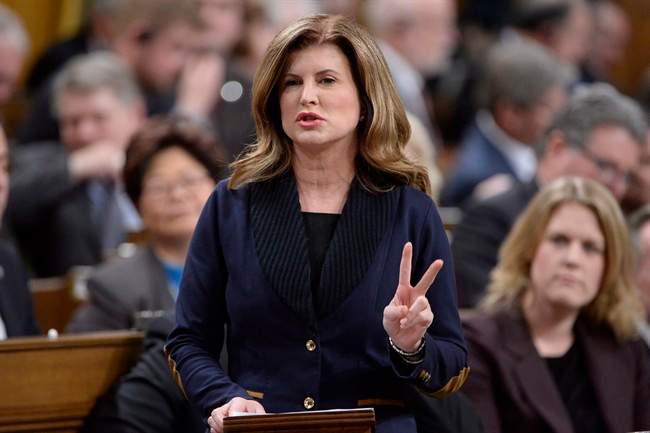 Interim Conservative Leader Rona Ambrose asks a question during question period in the House of Commons on Parliament Hill in Ottawa on Wednesday, November 16, 2016. 