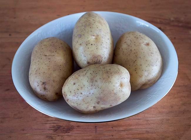 Potatoes are seen in Halifax on Monday, Nov. 28, 2016.