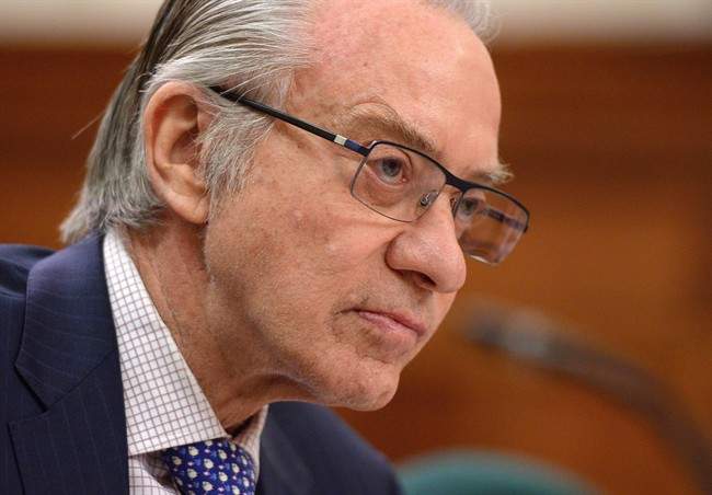 Postmedia president and CEO, Paul Godfrey, appears at commons heritage committee on Parliament Hill in Ottawa on Thursday, May 12, 2016., to discuss the media and local communities.A union representing Canadian journalists is calling on five executives at the struggling Postmedia newspaper chain to return their bonuses totalling $2.275 million. 