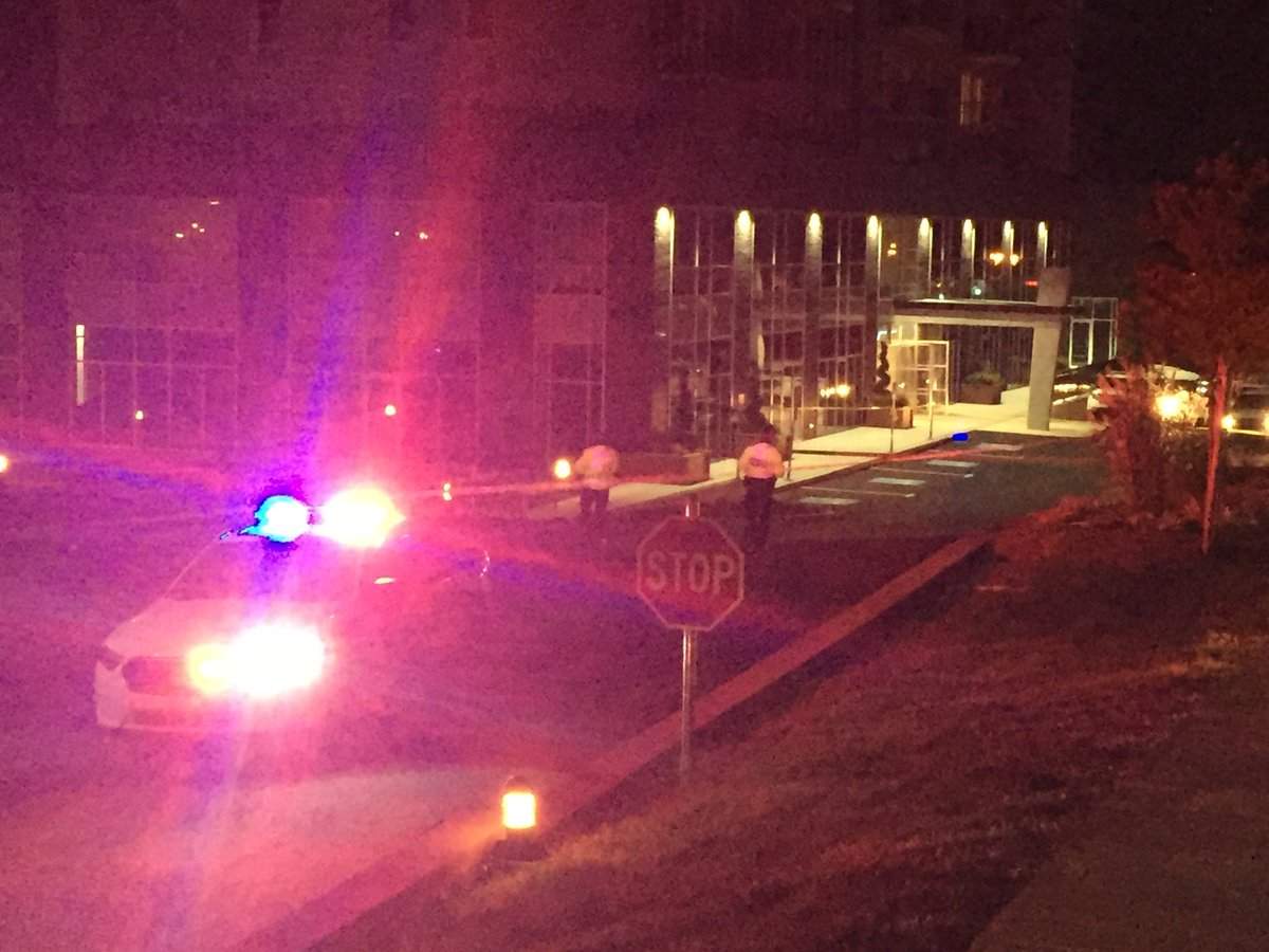 Police investigate a shooting on Washmill Lake Drive near Clayton Park in Halifax on Nov. 12, 2016.  