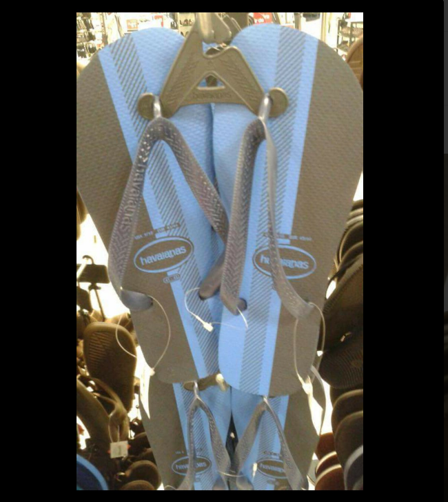 Are these flip-flops white and gold or blue and brown?.