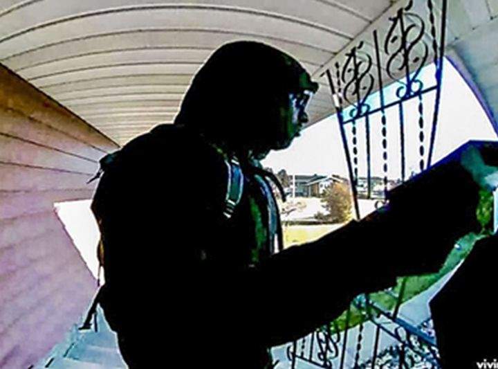 Police released a picture Wednesday, Nov. 30, 2016 of a suspect they believe may be responsible for handing out hate-filled flyers across Edmonton.