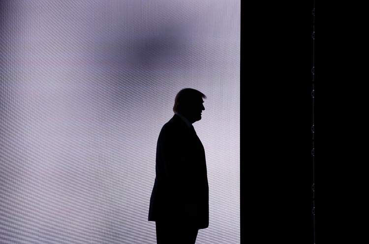 U.S. president-elect Donald Trump is seen at a campaign appearance in July, .