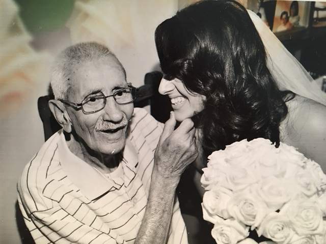 Laura Casella with her late grandfather, Nonno Giuseppe.