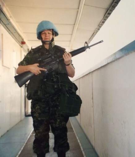 A photo of Lauri Allen during a tour in Israel.
