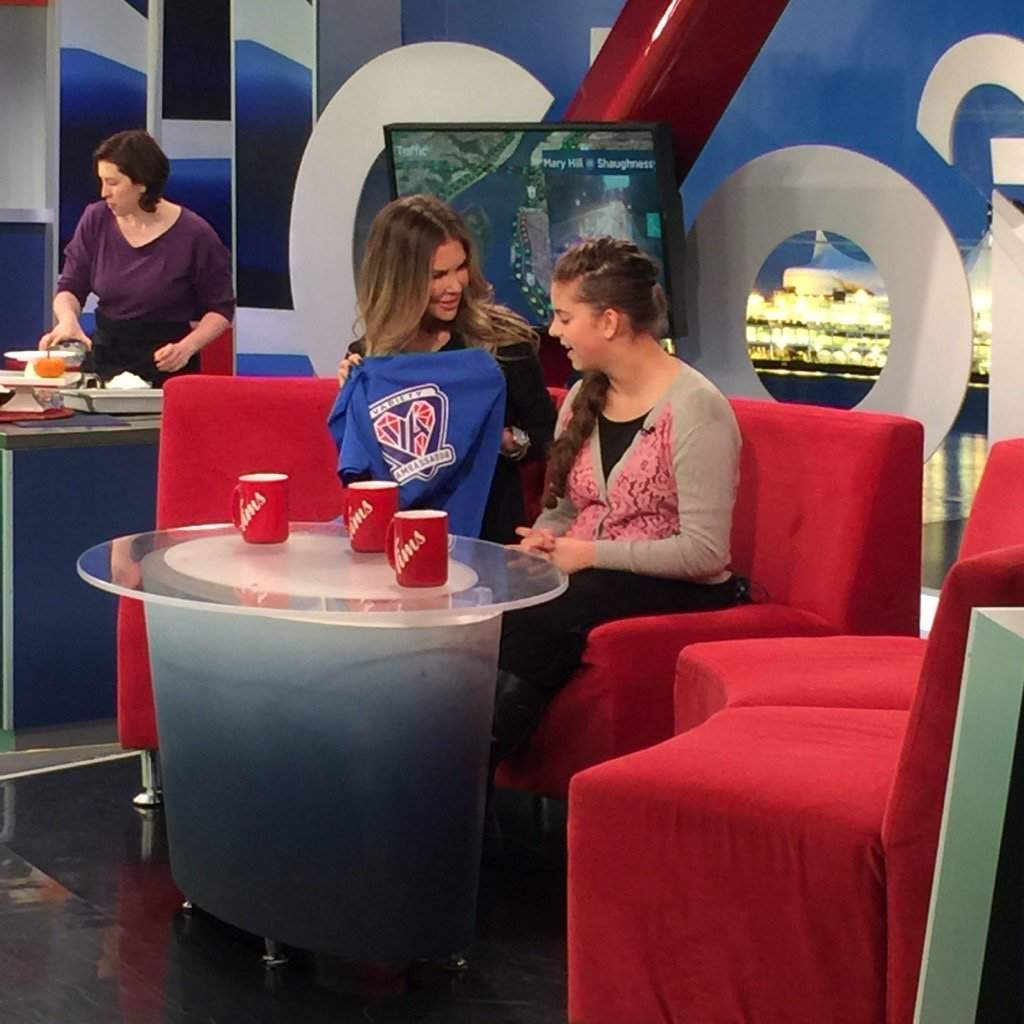 Mary Zilba and Ella van Enter on the Morning News.