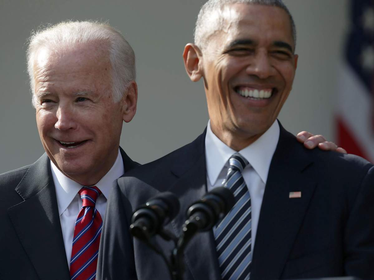 A fine 'bromance': Barack Obama and Joe Biden have repeatedly spoken of their close bond. 