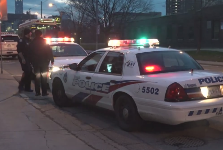 The scene of a shooting near Munro Street and Dundas Street East, Nov. 27, 2016.
