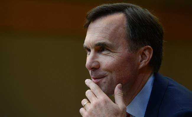 Finance Minister Bill Morneau appears at Commons committee to discuss the Fall Economic Statement, in Ottawa on Wednesday, November 2, 2016. 