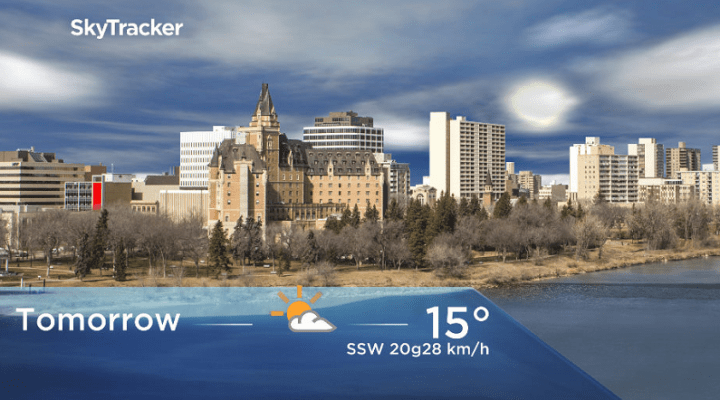 Some high clouds will move through tomorrow with a daytime high in the teens.