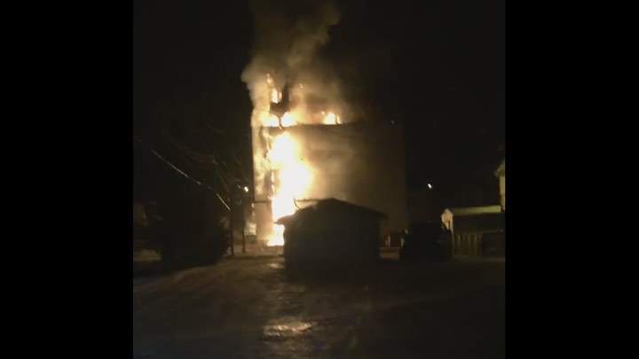 Fire has destroyed the grain elevator in Turtleford, Sask.