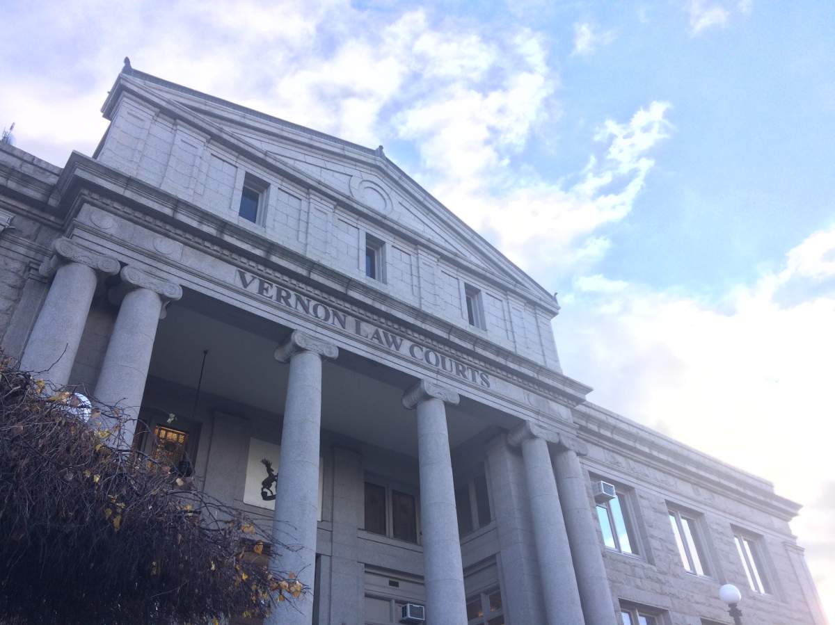 File photo of the courthouse in Vernon, B.C.