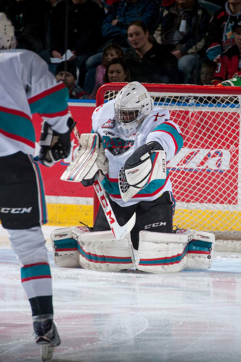 Michael Herringer stopped 28 of 29 shots he faced improving to 16-8-1-0. 