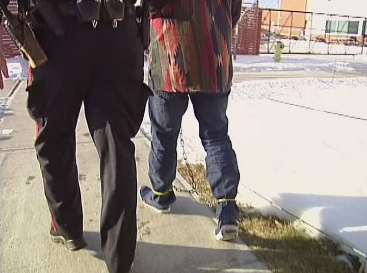 ‘John’ was taken out of jail to spend time with Global reporter Nancy Hixt in 2010.