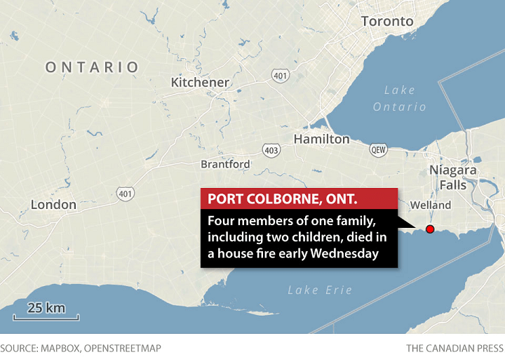 Toddler, 2, among 4 family members killed in Port Colborne, Ont. house fire - image