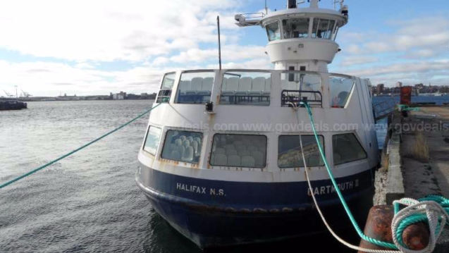 The Dartmouth III harbour ferry is for sale on Kijiji and government auction site GovDeals.com.