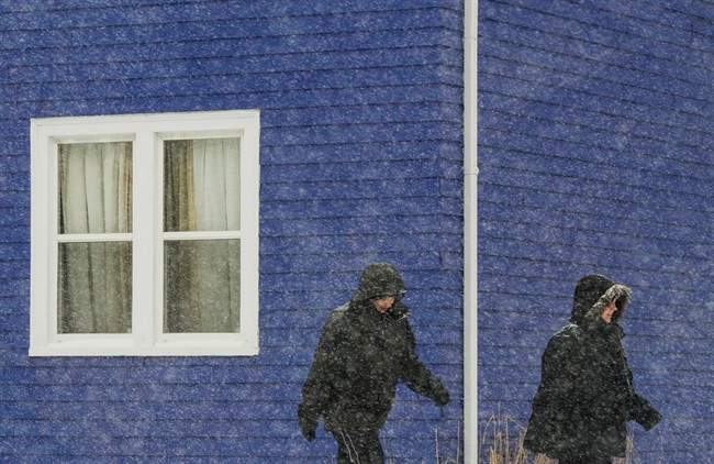 Hazardous conditions are expected in parts of the Maritimes on Wednesday as a powerful nor'easter is predicted to sweep up from Maine through the region with powerful gusts and a messy mix of snow, ice pellets and rain.