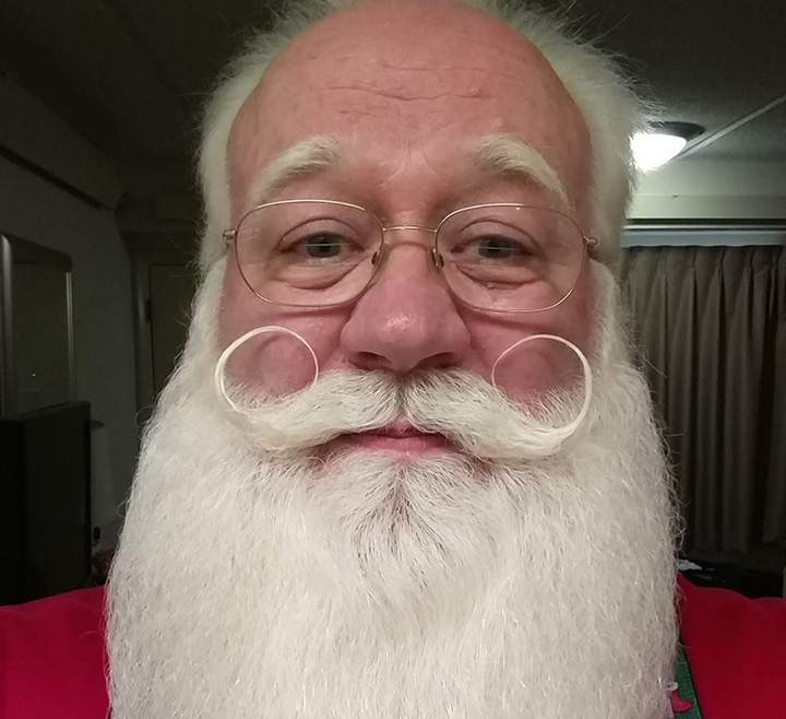 Eric Schmitt-Matzen is a professionally trained Santa actor who works about 80 engagements a year as Father Christmas. His wife, Sharon, often plays Mrs. Claus.