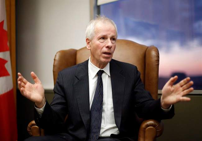 Foreign Affairs Minister Stephane Dion is shown during an interview in his office in Ottawa, Monday, December 19, 2016. 
