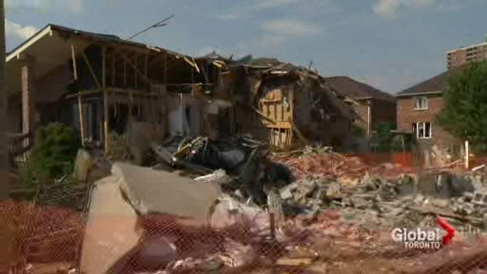 A walkthrough of the site of the Mississauga house explosion in June 2016.
