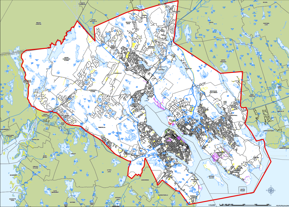 Halifax winter overnight parking ban map.