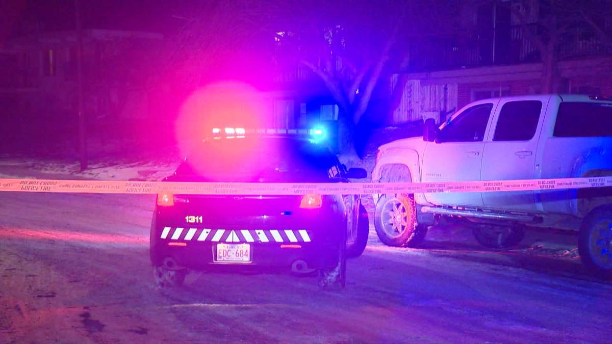 Calgary police investigate a shooting in the 0-100 block of Huntford Close N.E. just after midnight on Wednesday, Dec. 21, 2016.