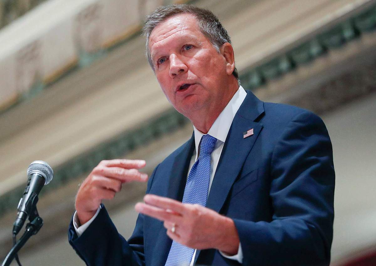  In this Aug. 25, 2016, file photo, Ohio Gov. John Kasich speaks in Cincinnati. Kasich on Dec. 6, advised state electors not to vote for him in an anti-Donald Trump protest.