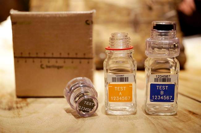 A doping test kit.