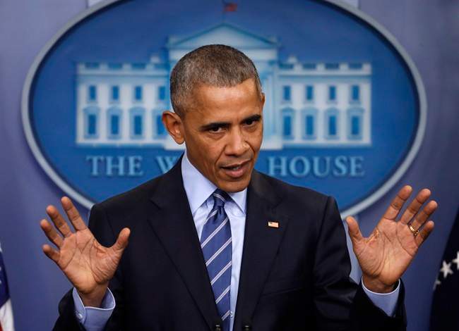 In this Friday, Dec. 16, 2016 file photo, President Barack Obama speaks during a news conference in the briefing room of the White House in Washington. 