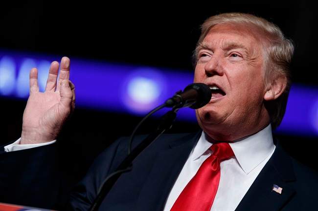 President-elect Donald Trump speaks during a rally at the Giant Center in Hershey, Pa. in this, Dec. 15, 2016 file photo.